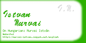 istvan murvai business card
