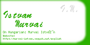 istvan murvai business card